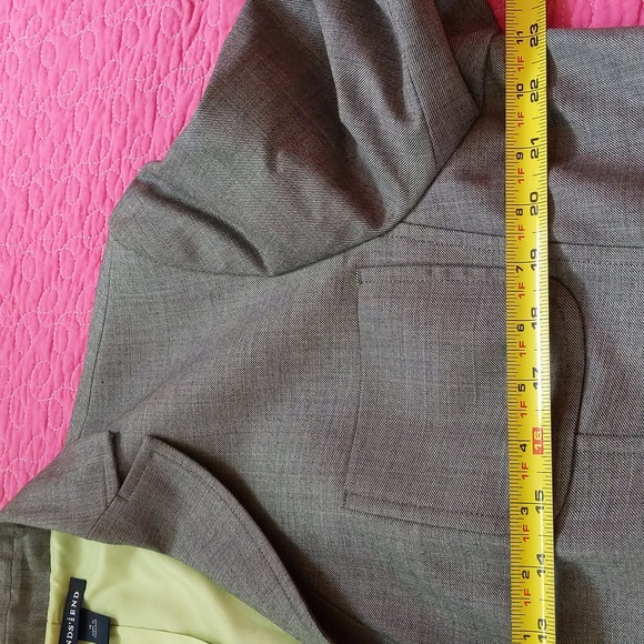 Beautifully Tailored Grey Jacket Blazer 18 from Land's End - Picture 6 of 9